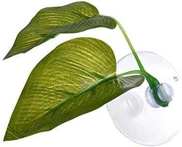 Dingq Leaf Betta Hammock Fish Rest Bed Tropical Saltwater Fish Aquariums Supplies Including 2 Leaves