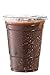 Clear Plastic Cups with Lids | 16 oz, 50 Pack | PET Cold Smoothie Cups | Iced Coffee Cups | Disposable Cups with Lids | To Go Cups