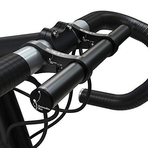 Volo Extender BAR Aluminum Bike Handlebar Extender Cycling Extension Mount Holder for Bike Mounts, GPS Service, Headlights etc (Black, 223)