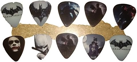 Batman The Dark Knight Trilogy Rare Medium Guitar Picks - Set of 10 Random from Varying Styles
