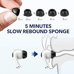 Memory Foam Tips for AirPods Pro 1 & 2 , V3.0, No