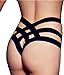 Efashionmx Womens Sexy Gothic Harness Strappy Panties Thong Black