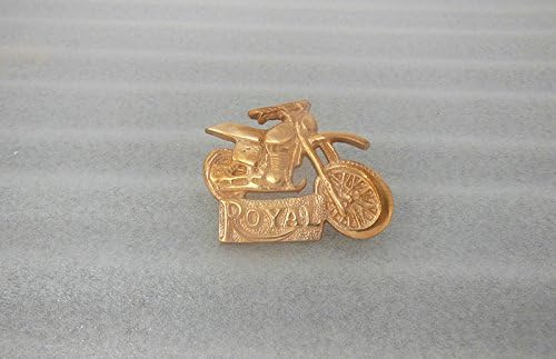 ROYALS GARAGE Universal Copper Motorcycle Logo Decal Badge Royal Enfield Avenger Golden