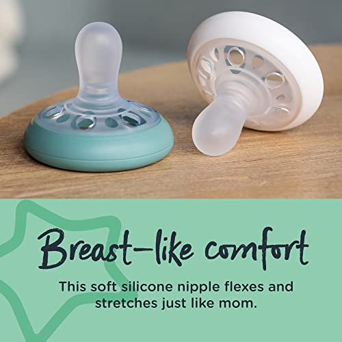 Tommee Tippee BreastLike Pacifier, SkinLike Texture, Symmetrical