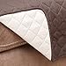 Home District Reversible Quilted Microfiber Recliner Chair Cover - Chocolate