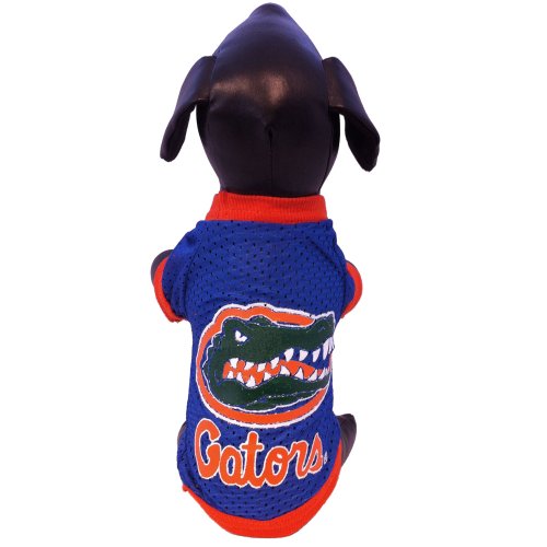 NCAA Florida Gators Athletic Mesh Dog Jersey, Team Color, Tiny