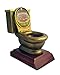Decade Awards Fantasy Football Toilet Bowl Trophy - Gold | FFL Loser Gridiron Award - 5 Inch Tall - Engraved Plate on Request