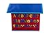 Clever Creations Kid's Toy Storage House with Blue Dinosaur and Letters