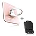 Kickstand; Original Bunker Ring Essentials Cell Phone and Tablets Anti Drop Ring for iPhone Plus IPad iPod Samsung Galaxy Note Universal Mobile Devices (Rose Gold + Hook)