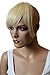 CAISHA 100% HUMAN HAIR Clip in Bangs Fringe Hair Piece Hair Extension Platinum Blonde H313d