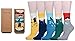 Leotruny Women's Colorful Cute Cat Crew Socks with Gift Box (5pairs-With box)