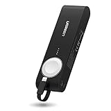 UGREEN Portable Wireless Charger Compatible for Apple Watch, MFi Certified Multifunctional Power Bank Cord Compatible for iWatch 3/2 / 1 iPhone X iPhone 8 Smartphone (Black 4400mAh)