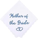 Ancnoz Wedding Handkerchief Handkerchiefs for Groom Bride Mom Dad Keepsake Bridal Hanky for Daughter Son Wedding Day Gift