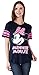 Disney Women's Fitted T-Shirt Minnie Mouse Football Jersey (Navy, XL)