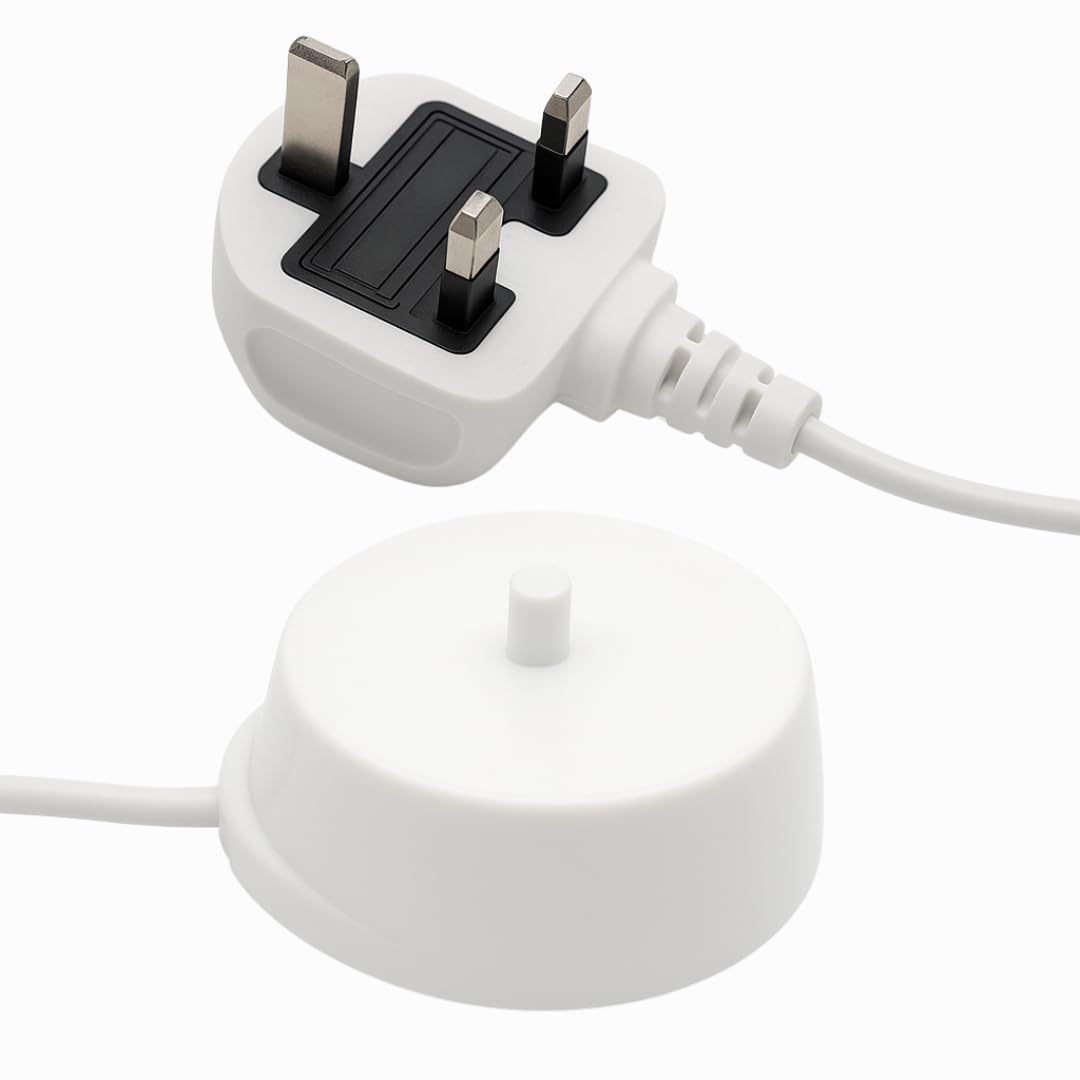 Replacement for Philips Sonicare Toothbrush Charger Base, Philips Sonicare Charger UK for HX6100 HX3000 HX6000 HX8000 HX9000 3100 4100 4300 5100 6100 7900 White