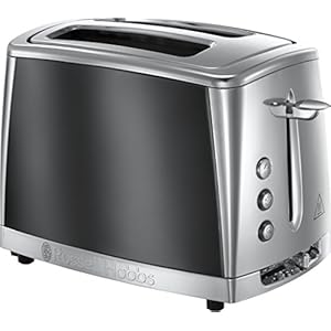 Russell-Hobbs-23221-Luna-Two-Slice-Toaster-1500-W-Grey Russell Hobbs 23221 Luna Two Slice Toaster, 1500 W, Grey