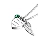 IMEIM A Piece of My Heart is in Heaven Urn Necklace for Women Cremation Jewelry Memorial Necklace for Human Ashes