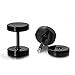 Stainless Steel Mens Womens Stud Earrings Set Ear Piercing Plugs Tunnel Punk Style (1pair Black)