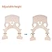 ammoon Standard Maple Bridge Replacement Part for 3/4 Size Double Bass Adjustable Upright Bass Bridge