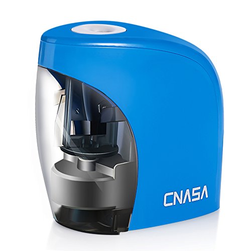 Electric Pencil Sharpener, Pencil Sharpener with Auto Safe Feature,Portable Electric Sharpener for Home/School/Classroom/Office,USB or 2AA Batteries Operated (Blue)