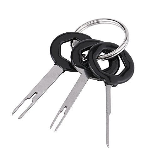 3 Pcs Wire Terminal Removal Tool Set Electrical Terminal Remover Auto Car Plug Terminal Pin Removal Tool Kit Wire Connector Puller(Plastic Handle) Auto maintenance tools