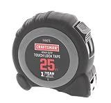 Craftsman Heavy Duty Touch Lock Tape Measure 1 Inch by 25 Feet