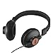 House of Marley, Positive Vibration 2 On-Ear Headphones – Comfortable Fit, Foldable Design, Premium Sound, Single Sided Tangle-free Braided Cable, EM-JH121-SB Signature Blackthumb 1