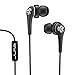 JLab Audio Core Hi-Fi Noise Isolating earbuds with Mic and Cush Fin Technology, Guaranteed Perfect Fit, GUARANTEED FOR LIFE - Black