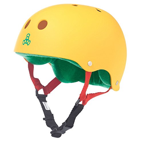 Triple 8 Brainsaver Rubber Helmet with Sweatsaver Liner 