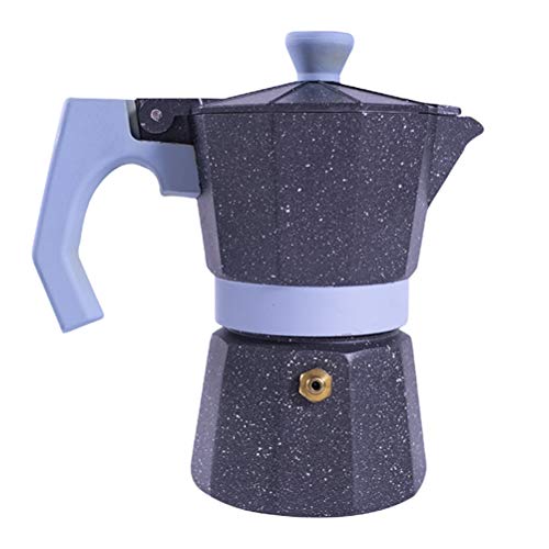 Yumira Espressokanne, Espressokocher Achteckige Kaffeekanne Langlebige Einzelventile Espressokaffeekanne geeignet für…