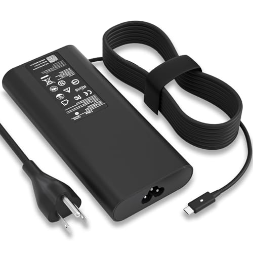 130W USB C Laptop Charger Compatible with Dell Computer XPS 15 17 9575 9500 9510 9520 9530 9700 9710 9720 9730,Precision 5470 5480 5550 5560 5530 5570 5750 5760 5770 3550 3560 3570 3571 2in1,Latitude