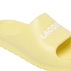 Lacoste Women's Serve Slide, Yellow, 9