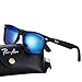Pro Acme Classic 80's Retro Trendy Stylish Polarized Sunglasses for Men Women (Blue Mirror)