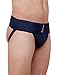 Willmax Jockstrap Gym Cotton Supporter Navy Blue Large with Cup Pocket Athletic Fit Fashionable Straps Brief Multi Sport Underwear Gym, Fitness & Outdoor Inner Wear Soft Underpants