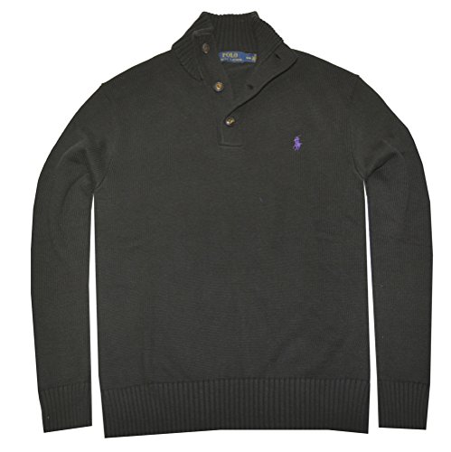 Polo Ralph Lauren Men's 3 Button Mock Neck Sweater Polo Ralph Lauren Men's 3 Button Mock Neck Sweater