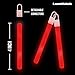 Lumistick 4 Inch Glow Sticks with Detachable Connectors & Strings | Kid Safe Non-Toxic Party Packs Available in Bulk & Color Varieties | Keeps Glowing up to 12 Hours (Red, 25 Glow Sticks)