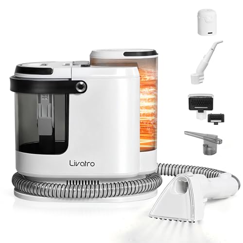 Livatro 1700W Steam Cleaner for Sofas, 15KPa Lava Upholstery, Steam Sofa Cleaner, Steam Sofa, 1.6L Tank, for Clean, Upholstered Furniture, Sofa, Car
