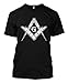 Freemason Logo - Illuminati Square & Compass Men's T-Shirt (Black, XXX-Large)