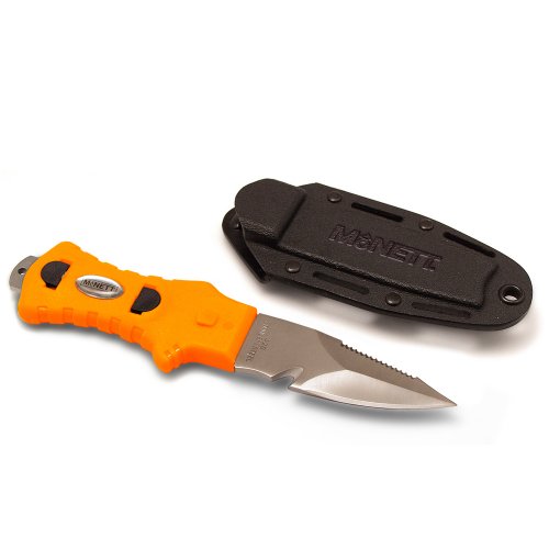 McNett Samish Stiletto Tip Outdoor and Dive Knife, 3 Inch , Orange