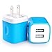 Wall Charger, Vifigen 2-Pack USB 2.1AMP Universal Power Home Travel Wall Charger Dual Port Plug for iPhone 7/7 plus 6/6 plus 5S 5 4S Samsung S5 S4 S3, Note 5, HTC, LG and More Device