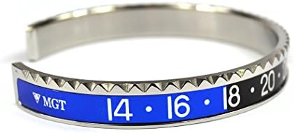 Fashion loft Marine Dial Steel Speedometer Bangle Inspired by Watch Bezel Submariner