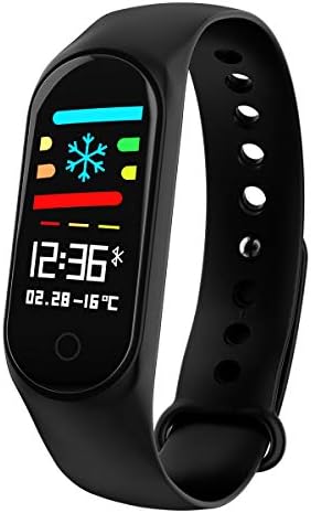 kkcite Fitness Tracker KKCITE Wrist Activity Trackers Waterproof IP67 Smart Bracelet with Heart Rate Pedometer Calories Sleep Monitor Bracelet Mobile for Android and iOS (Black)