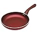 Ecolution Evolve Heavy-Gauge Aluminum with a Soft Silicone Handle, Dishwasher Safe, Non-Stick, Fry Pan - 9.5 Inch, Crimson Red