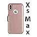 Compatible With iPhone Xs Max Wallet Case - Slim & Lightweight, i-Phone Xs Max Flip Case with Credit Card Holder - i-Phone Xs Max Wallet Case for Women & Men - Faux Leather i-Phone Xs Max - Rose Gold