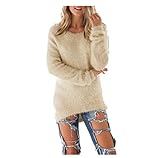 Sweaters Mallcat Sweaters For Womens Casual Solid Long Sleeve
