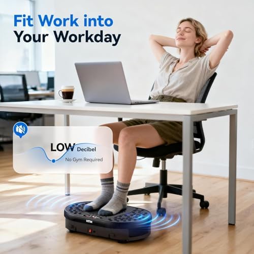 Plateforme Vibrante Oscillante avec Télécommande, Plaque Vibrante Fitness avec 120 Niveaux De Vitesse, 9 Modes De Programme, Minuteur 15 Min, Charge Max 136 Kg