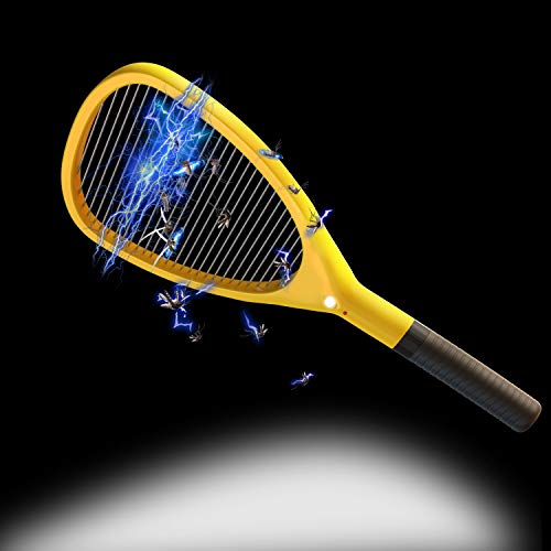 Wellgoo Large Electric Bug Zapper Swatter Fly Trap High Voltage Handheld Mosquito Killer Racket