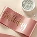 MAGJUCHE It's My 12th Birthday sash, Rose Gold Girl 12 Years Birthday Gifts Party Supplies, Pink Party Decorations