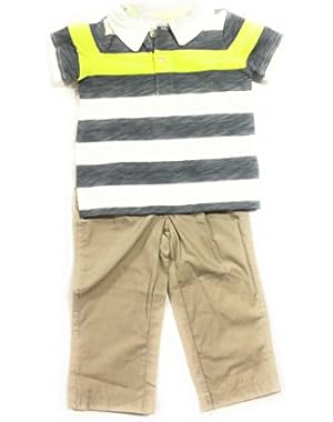 Carter's Baby Boy's 2 Piece Stripe Polo and Pants Set