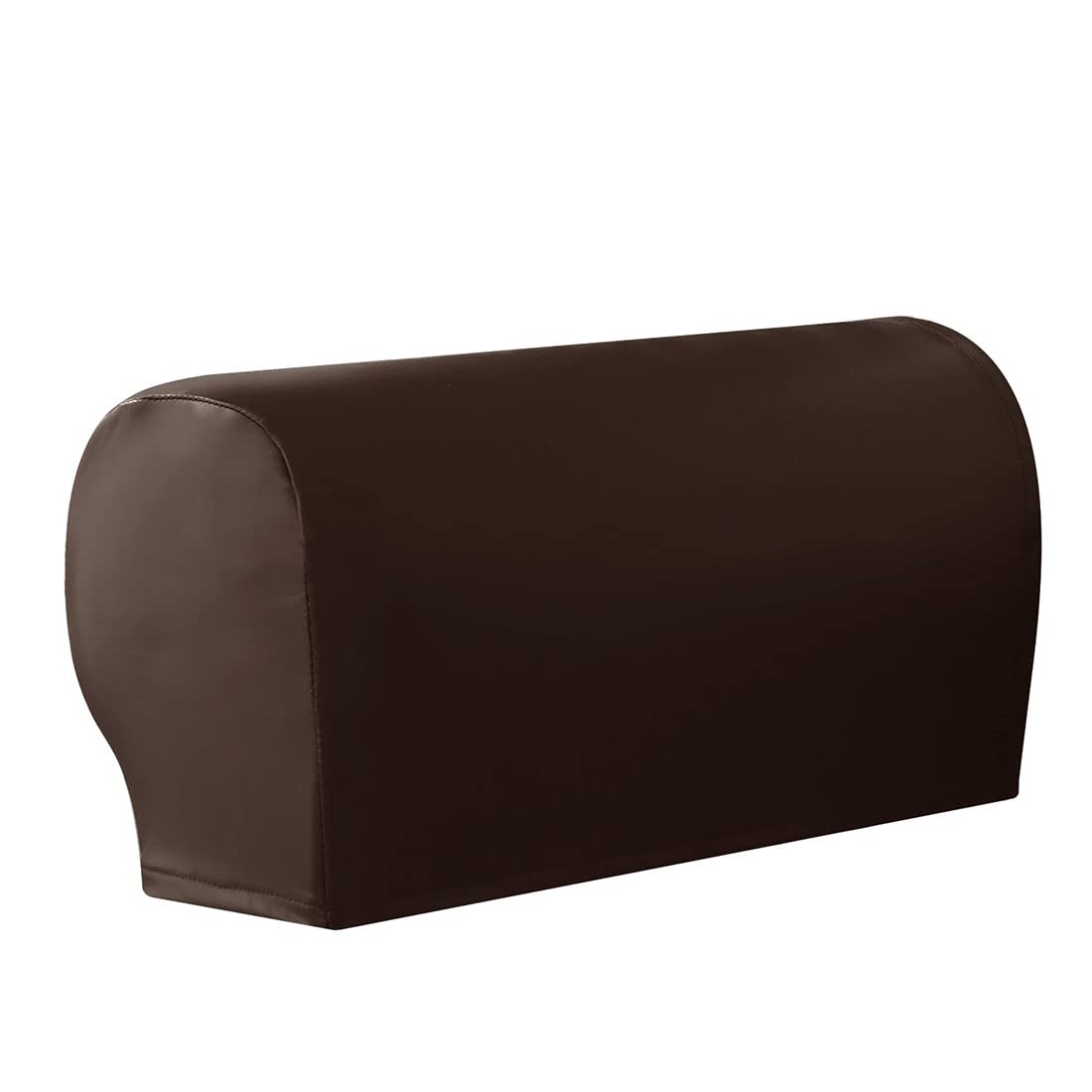 Photo 1 of vctops Waterproof Faux Pu Leather Armrest Covers Vintage Stretch Arm Covers for Chairs Couch Sofa Armchair Slipcovers for Recliner Sofa 2pcs,Dark Coffee